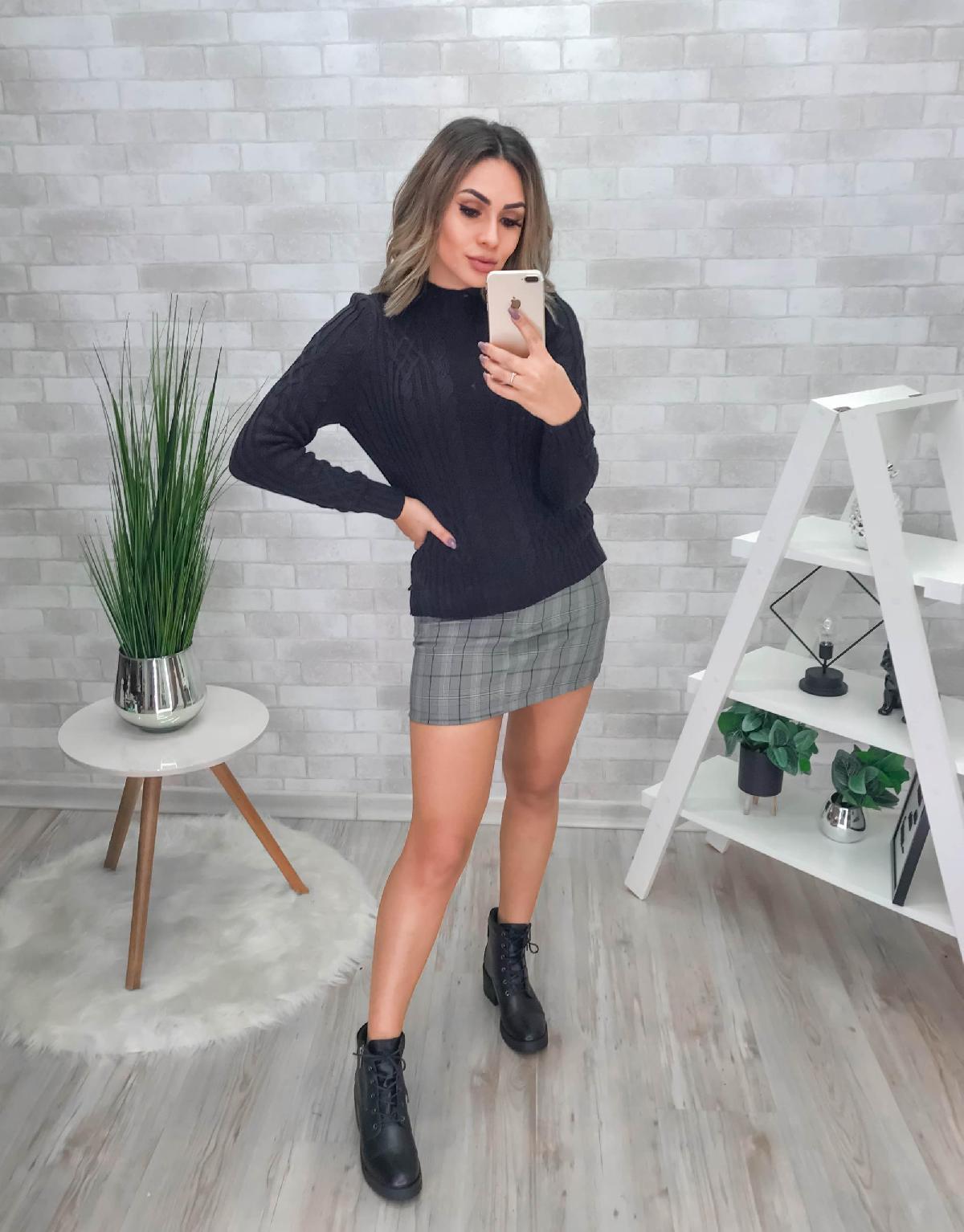 Foto do produto Saia Le Julie Xadrez Xadrez