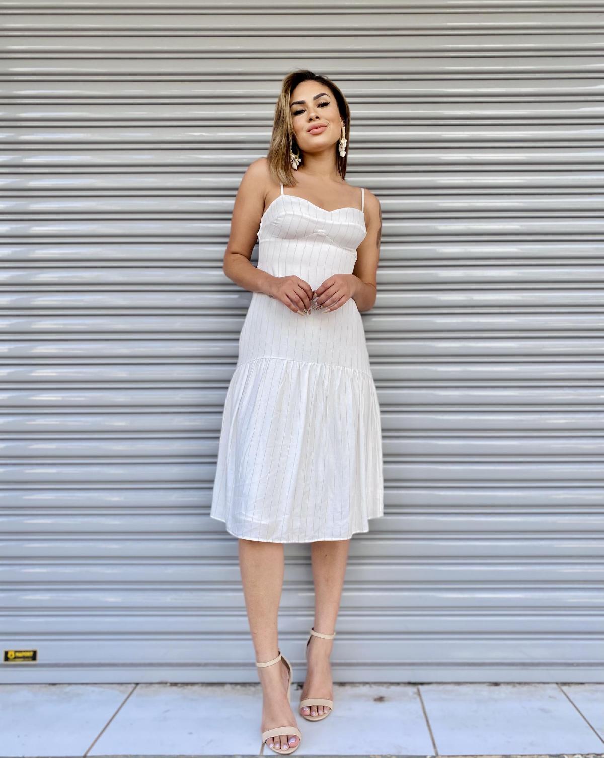 Foto do produto Vestido Deliz F90420 Off-white