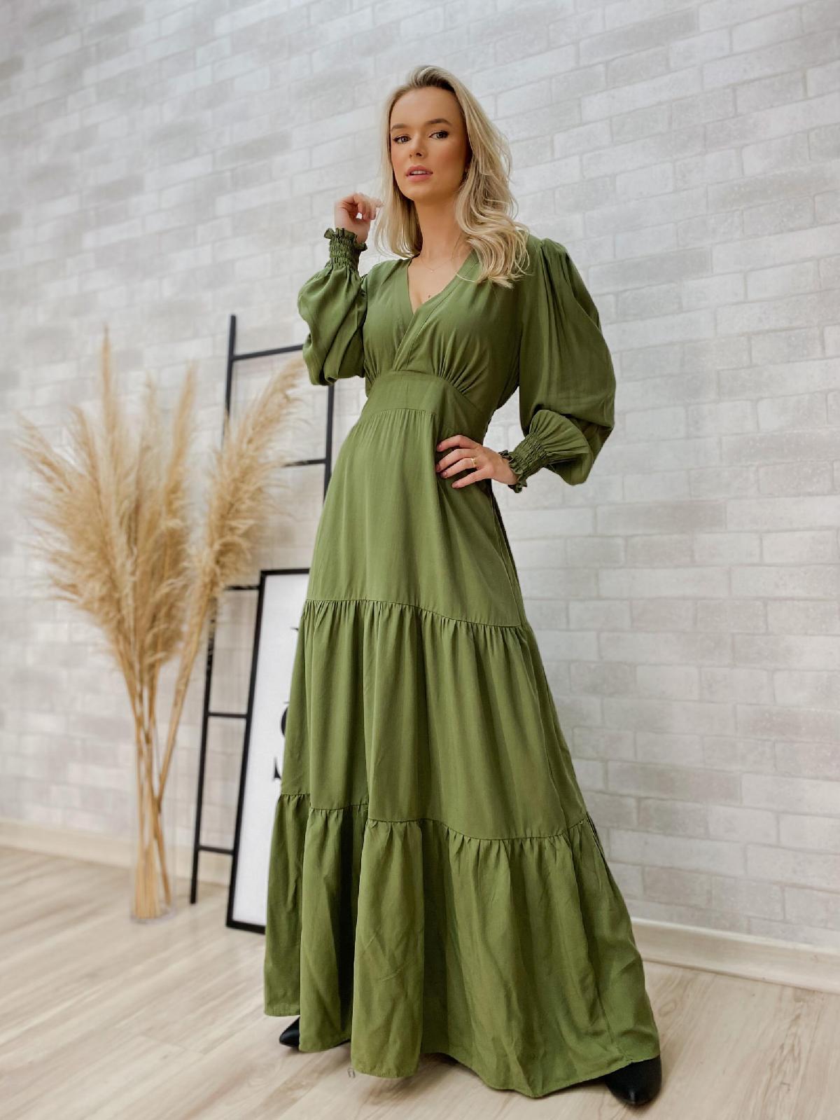 Foto do produto Vestido Gnkas Verde Musgo