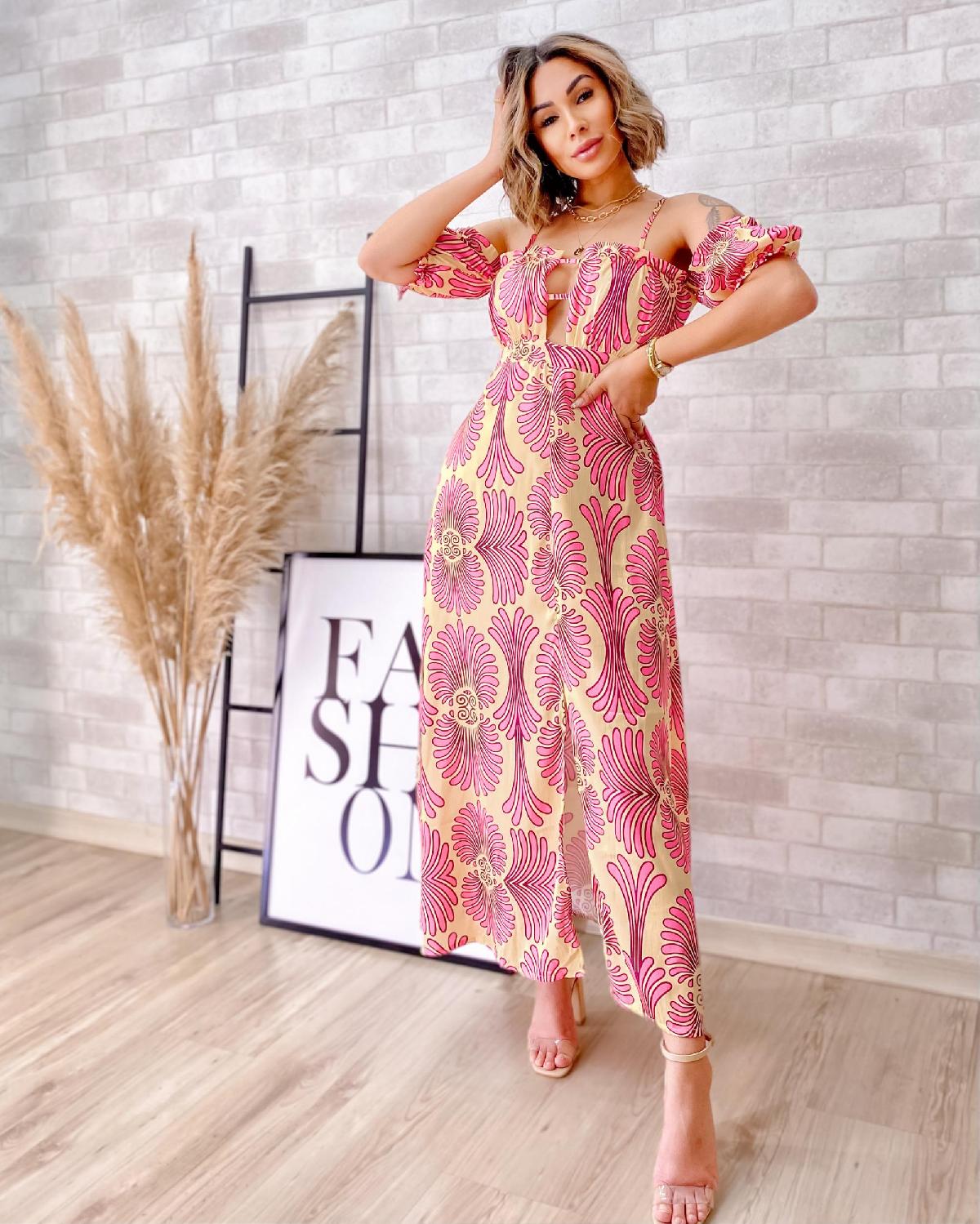 Foto do produto Vestido Longo Etiqueta Laranja