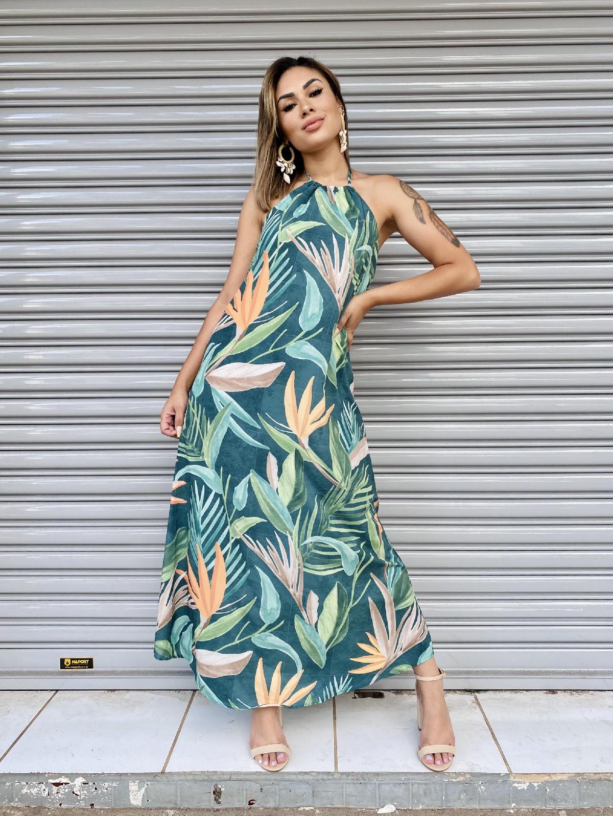 Foto do produto Vestido Longo Six One Estampado