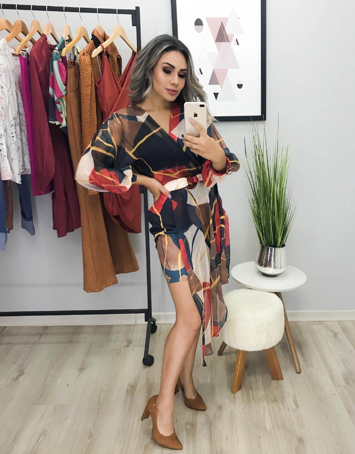 Foto do produto Vestido Six One 6145297 Estampado